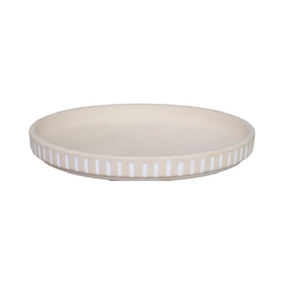 Natural Birdbath Top Only White