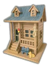 Log Cabin Birdhouse