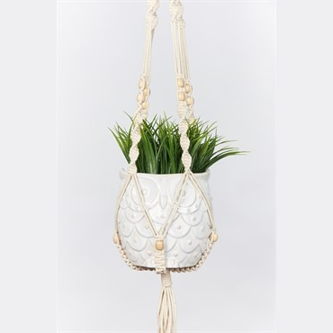 Beaded Cotton Plant Hanger 42in