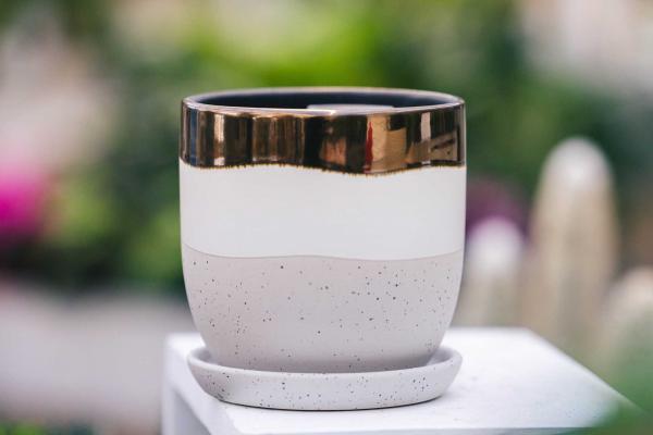 7" Copper Valko Egg Planter