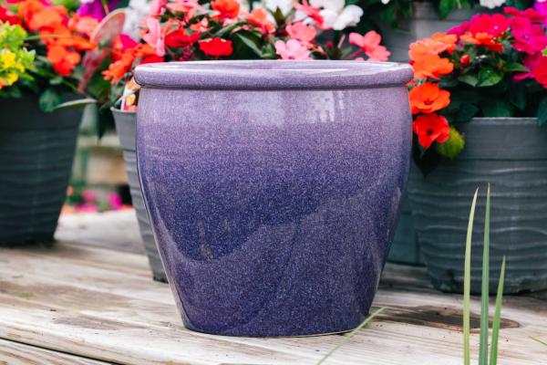 14.5" Purple Fade Pot with Lip